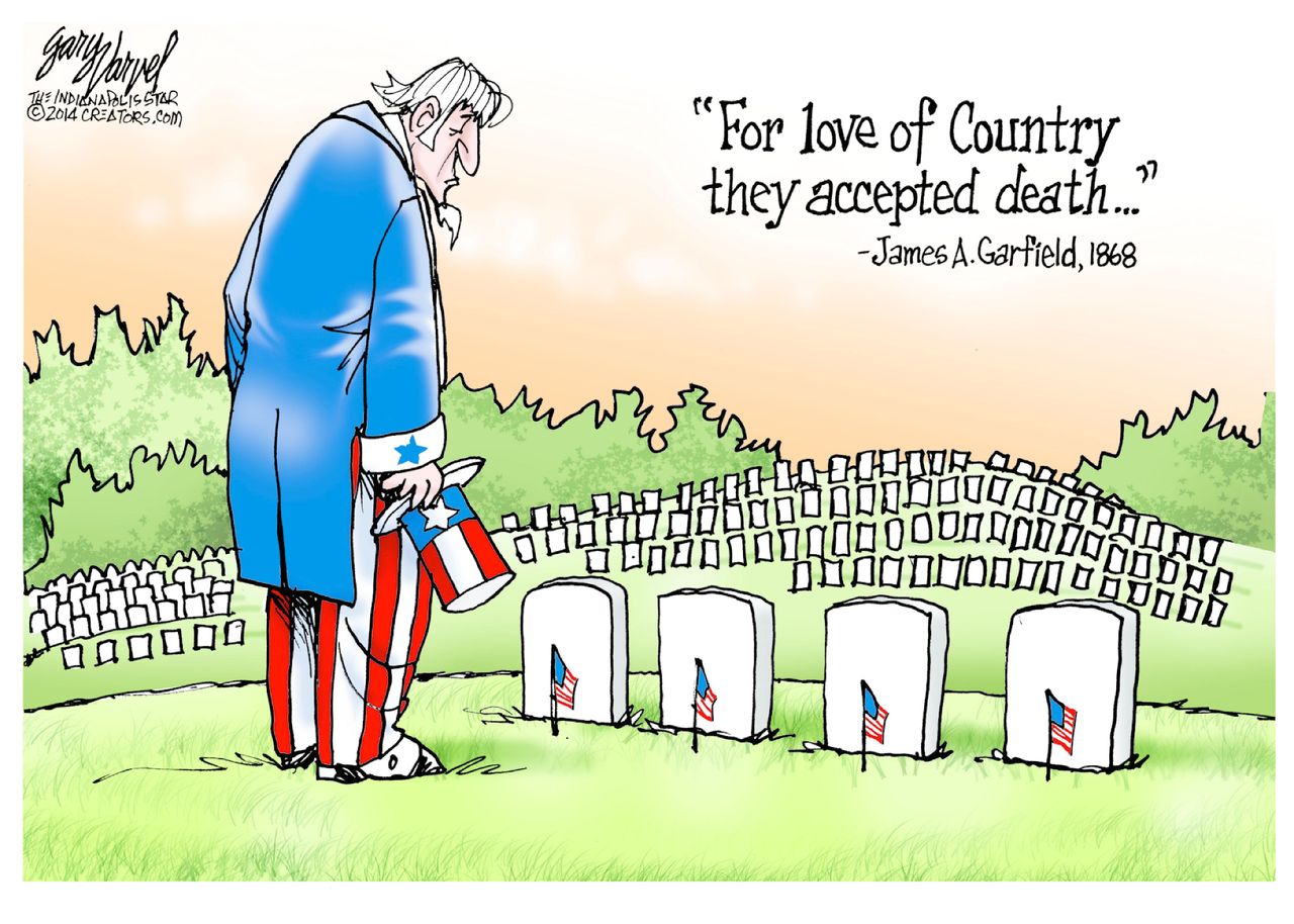 Editorial cartoon U.S. Memorial Day