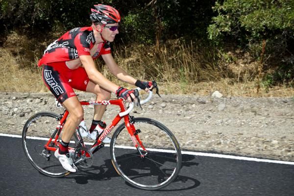 Jeff Louder (BMC) fought hard but couldn't stay with the front group once they hit the last climb.