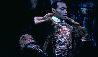 Candyman Tony Todd exposes his open chest and organs