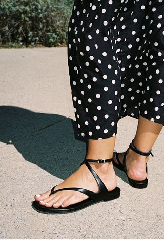 Ciao Lucia X Margaux the Palermo Sandal Black