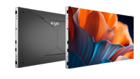 The new Absen CL V3 display with a vivid image of a blue and orange flower. 
