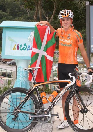 Basque rider Amets Txurruka (Euskaltel-Euskadi) in Taiwan.