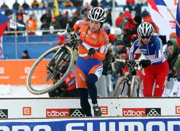 Daphny Van Den Brand (Netherlands) goes over the barriers.