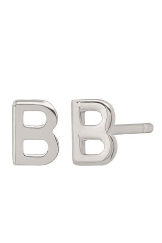 Bychari + Small Initial Stud Earrings