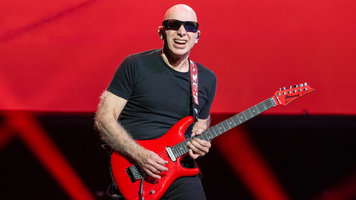 Joe Satriani performs at Fox Theater on April 04, 2026 in Oakland, California