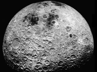 The far side of the moon, as photographed by the crew of Apollo 16 in 1972.
