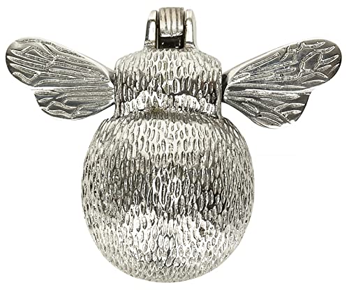 Front Door Knocker - Solid Brass Bumble Bee - Chrome Finish - Uk Company