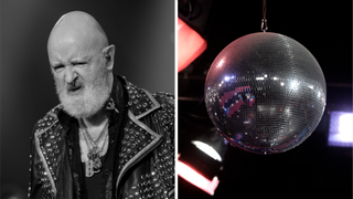 Rob Halford and a disco ball