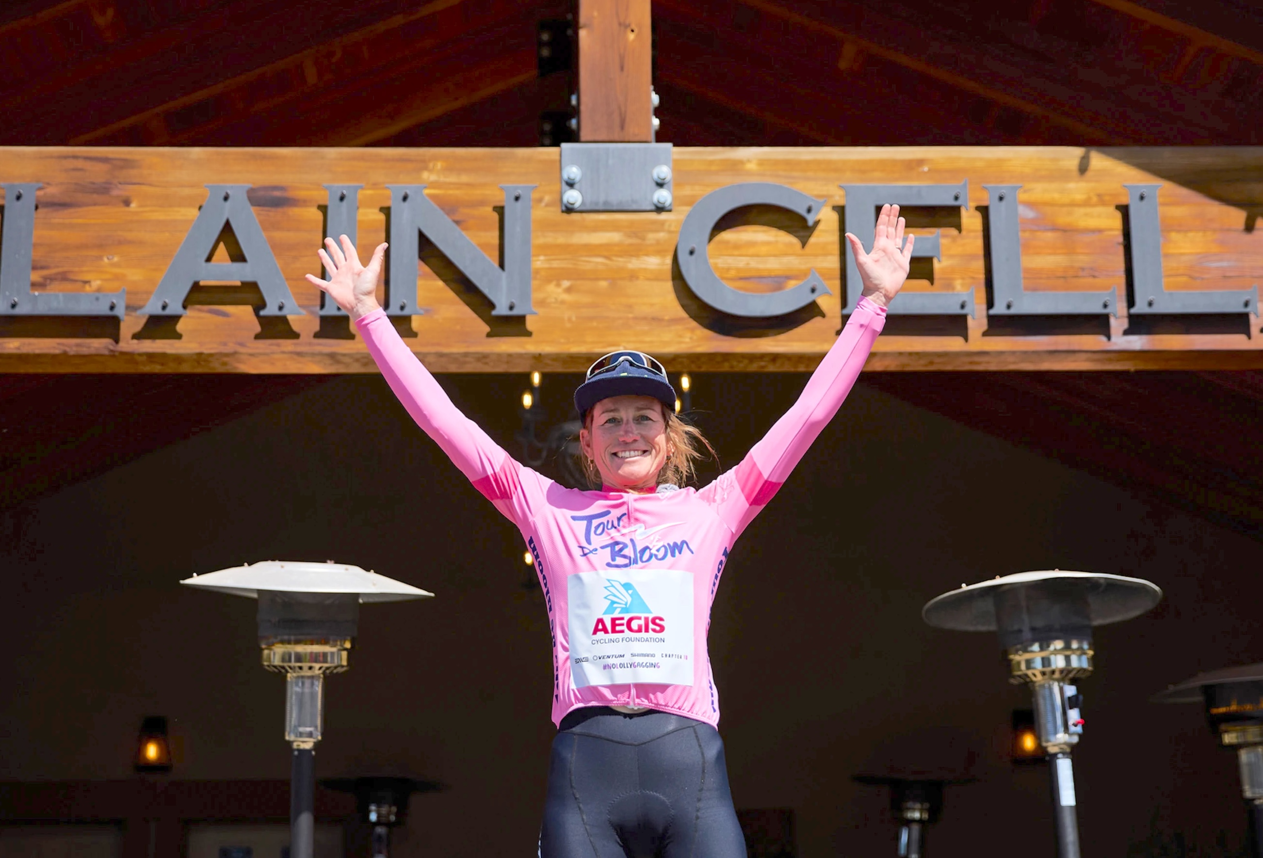 Lauren Stephens lost the Tour de Bloom leader's jersey after stage 4, but recaptured pink with stage 5 victory