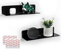 4. Oaprire Black Floating Shelves Set of 2, with command strips | Was $31.99