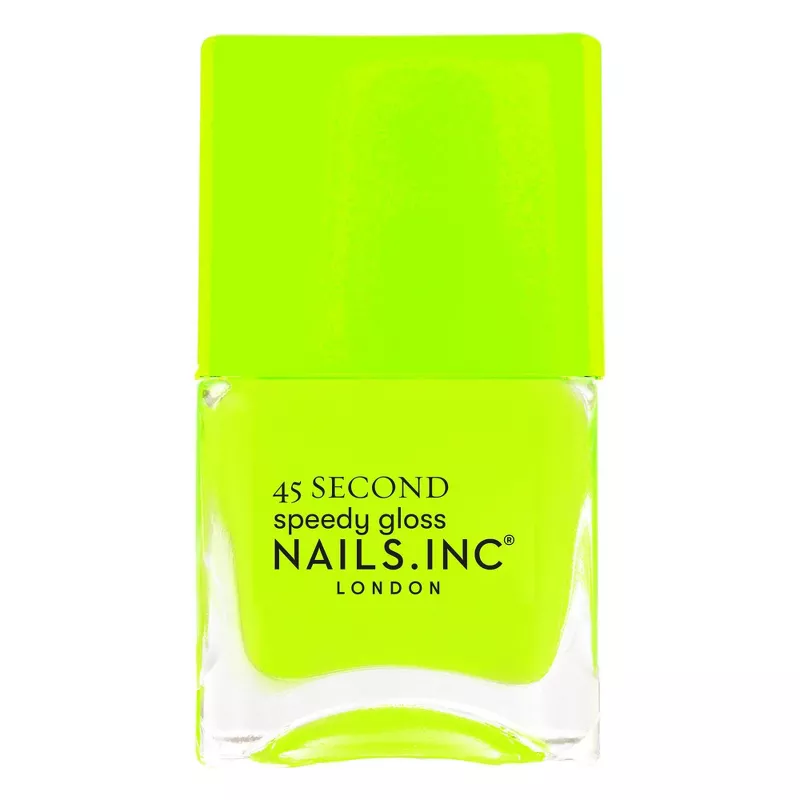 Nails Inc. 45 Second Speedy Gloss Quick Drying Neon Nail Polish - Daisy - 0.47 Fl Oz