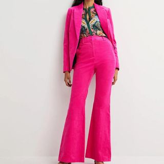 Boden pink corduroy suit