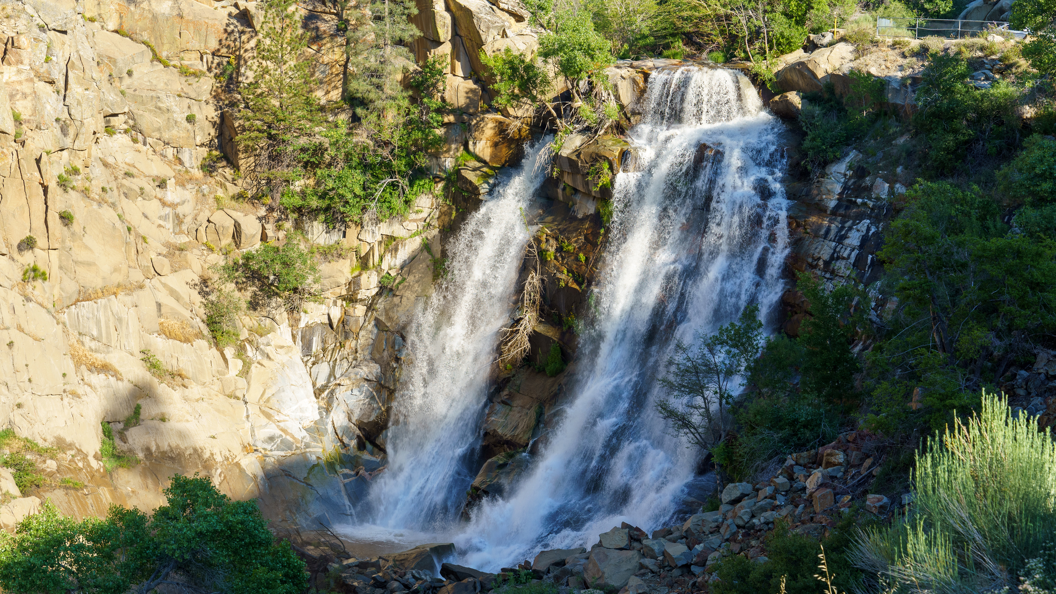 A waterfall in Sequoia National Forest