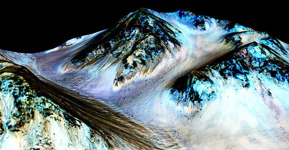 Mysterious tracks may show signs of boiling water on Mars. 