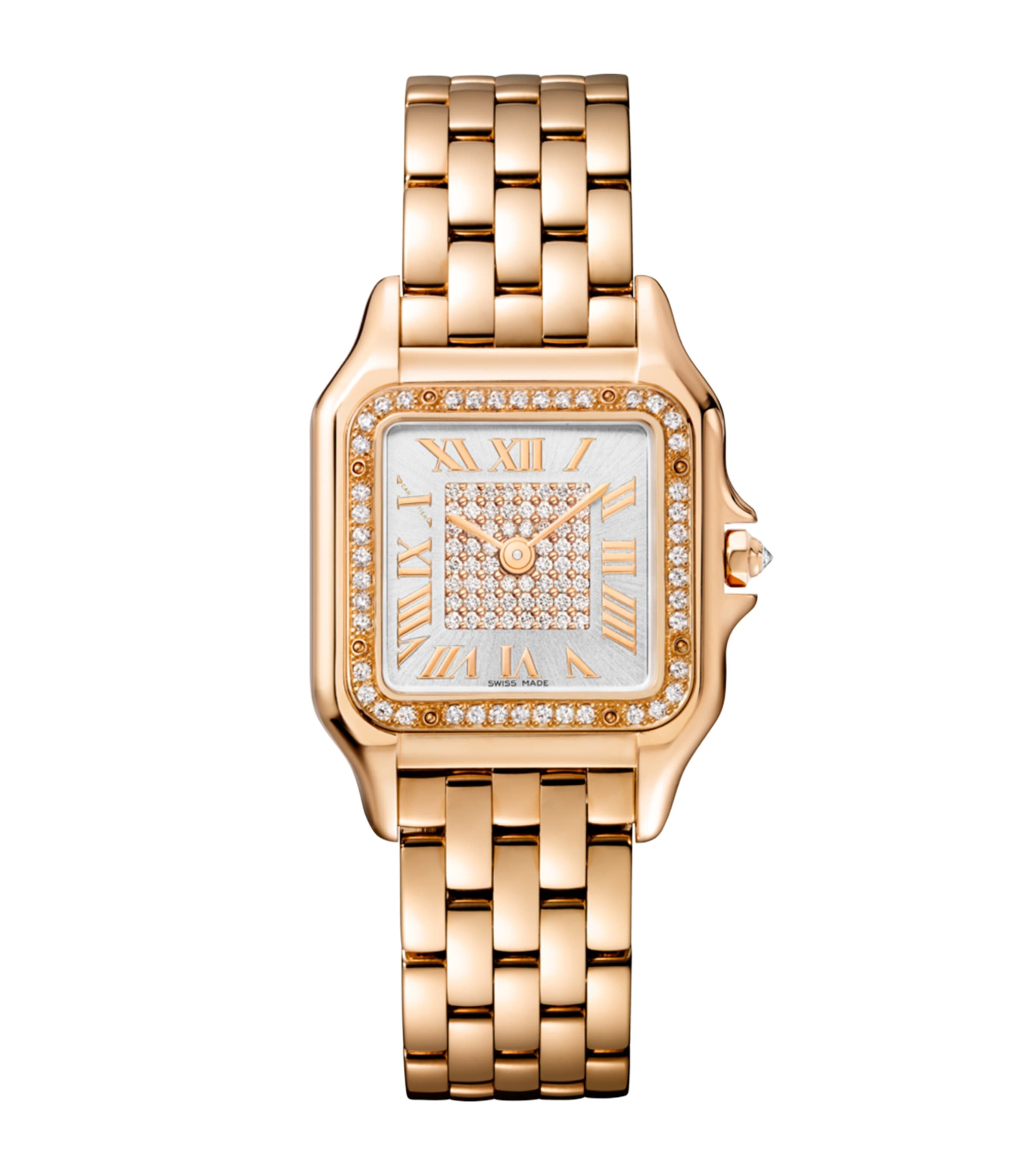 Medium Rose Gold and Diamond Panthère De Cartier Watch 26.7mm