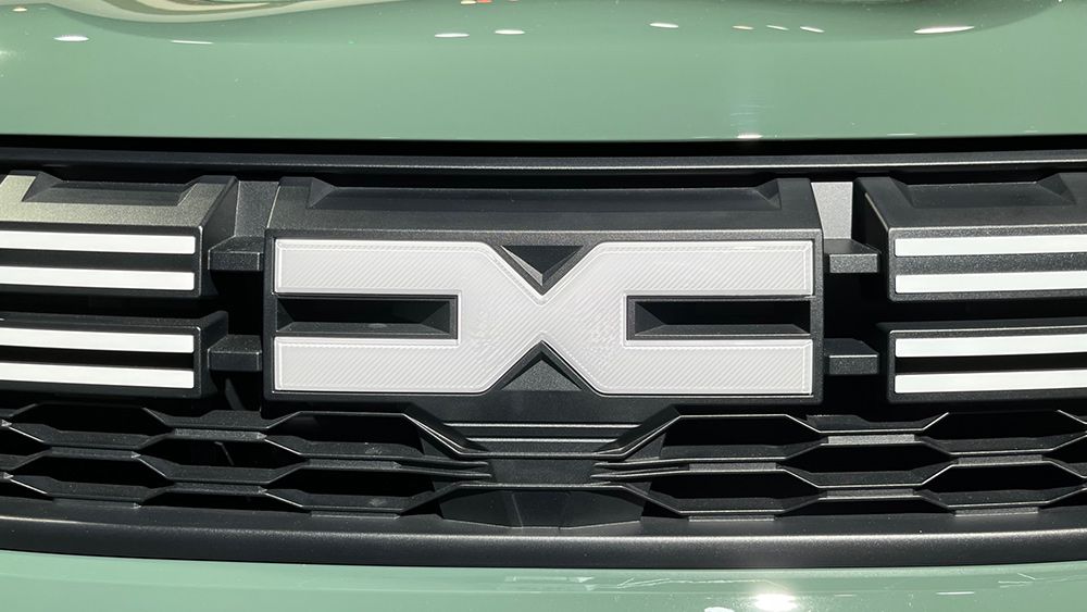The Dacia logo on a car