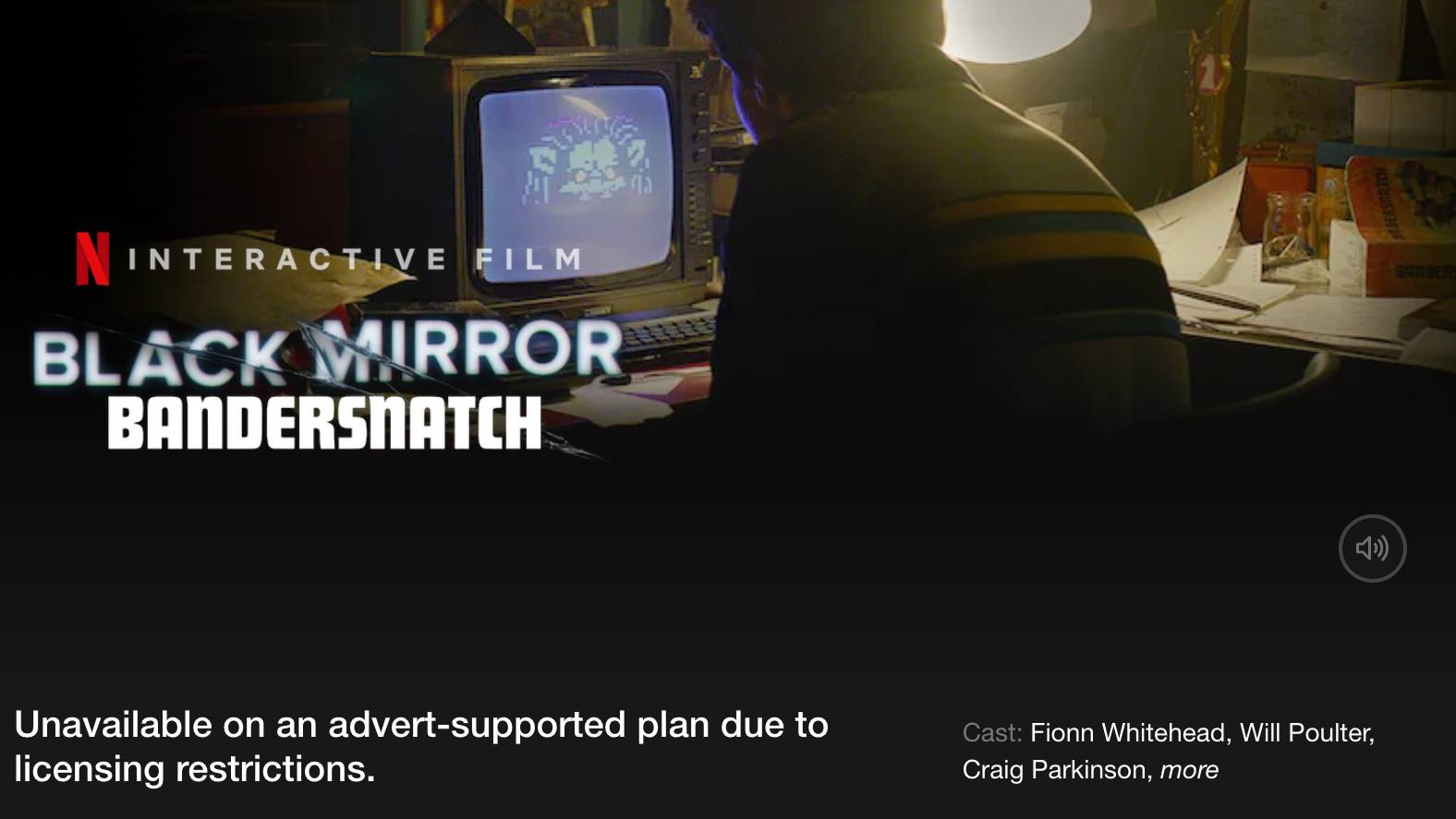 Black Mirror: Bandersnatch showing title removed