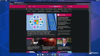 Microsoft Edge on Linux showing the Windows Central homepage