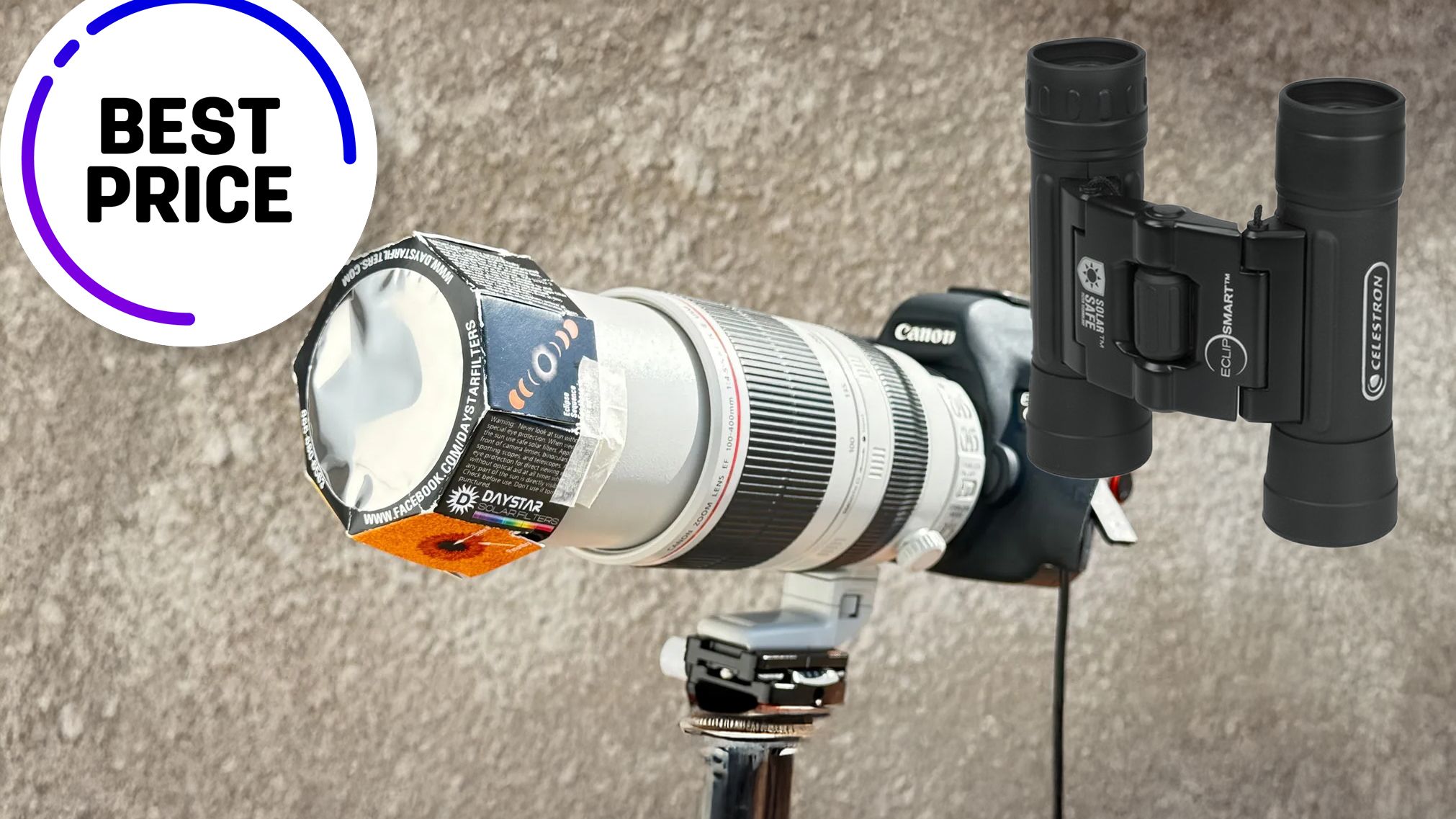 Photograph or watch the solar eclipse next week safely with this $11 filter and $30 binoculars