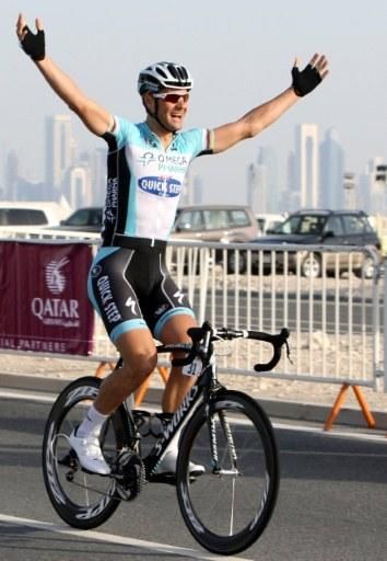 After winning the final stage at the Tour de San Luis, Tom Boonen (Omega Pharma-Quickstep) continues his good form with a victory in Qatar's opening stage.