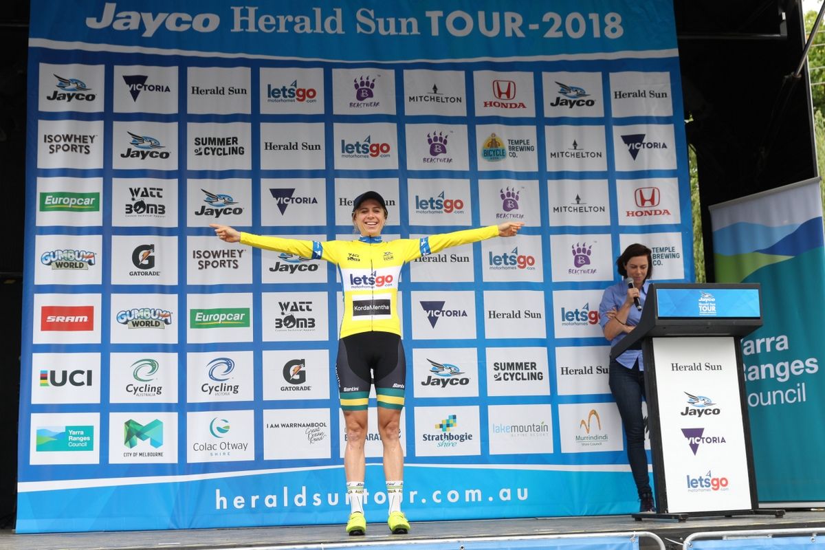 Race leader Brodie Chapman (Kordamentha-Australia)