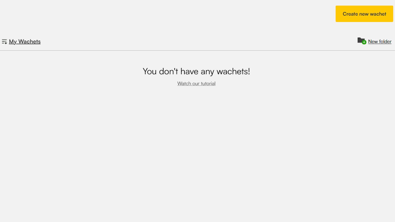 Wachete blank interface