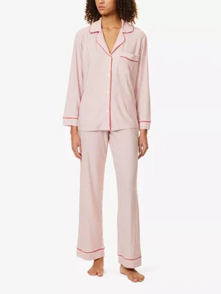 Gisele Graphic-Pattern Stretch-Jersey Pyjama Set