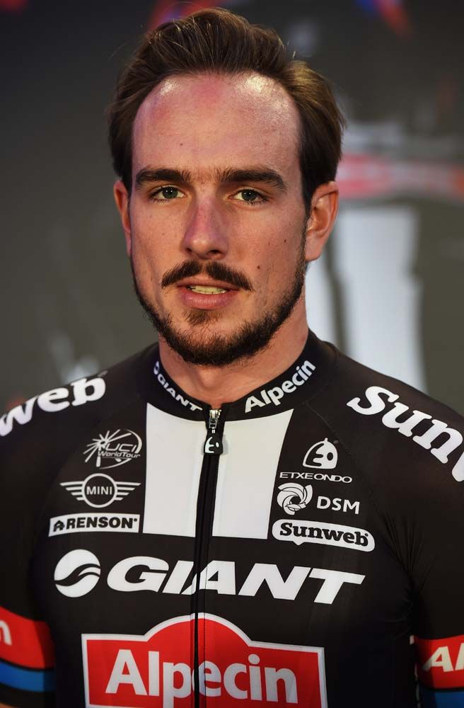 John Degenkolb shows off the 2016 Giant-Alpecin jersey