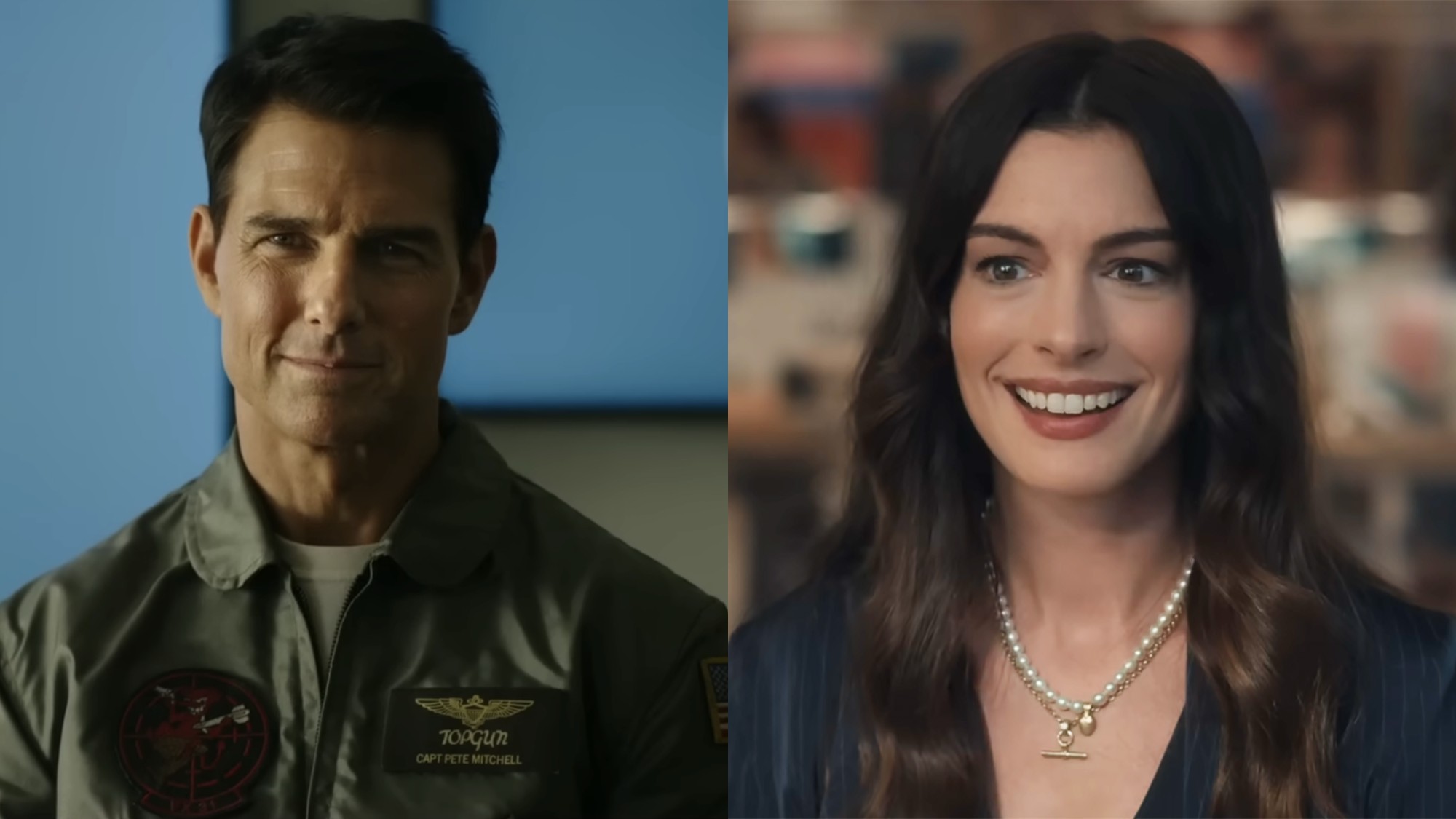 Tom Cruise stars in Top Gun: Maverick, while Anne Hathaway stars in The Devil Wears Prada 2.