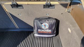 Always Prepared Roadside Emergency Kit in trunk