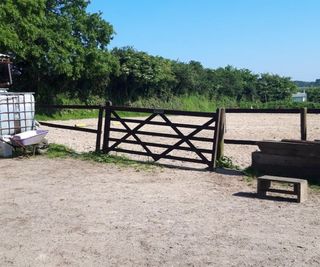 A horse riding field