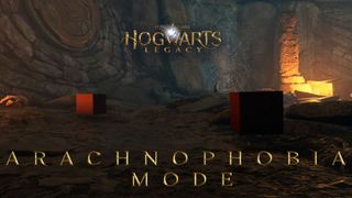Best Hogwarts Legacy mods - red cubes in cave