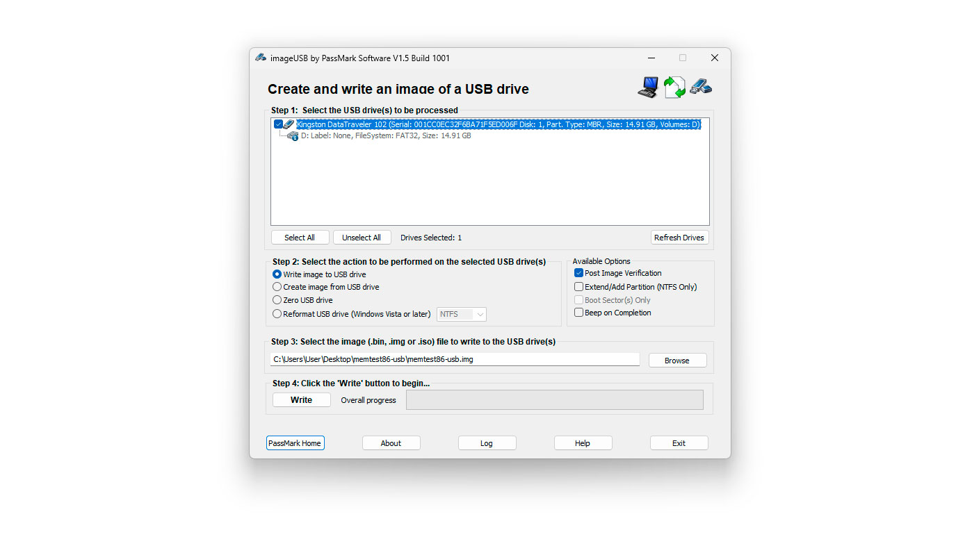 PassMark MemTest86