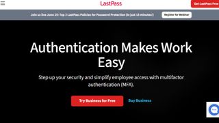 LastPass website screenshot.