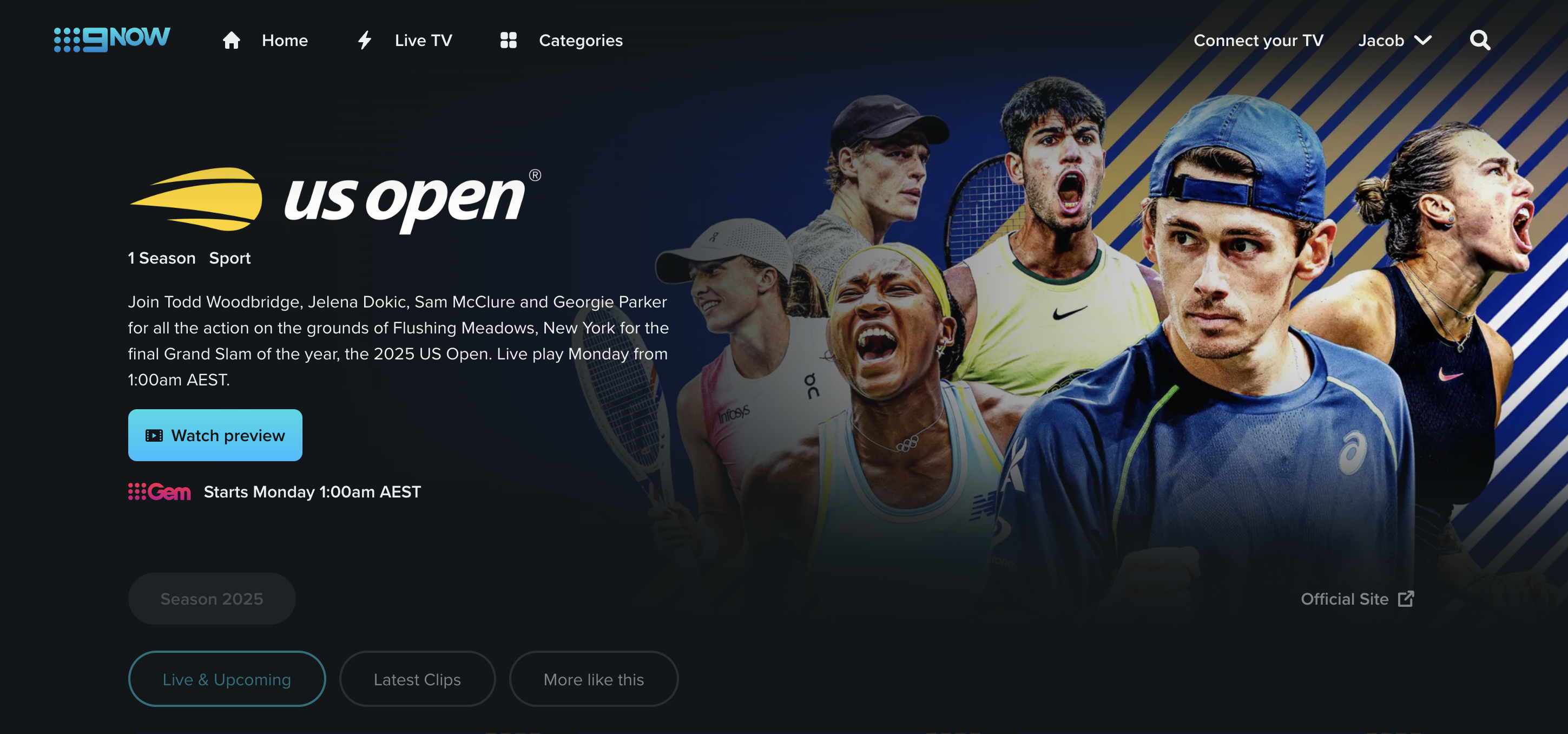 9Now Us Open