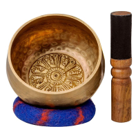 Tibetan Singing Bowl Set with Healing Mantra Engravings $49 / £48