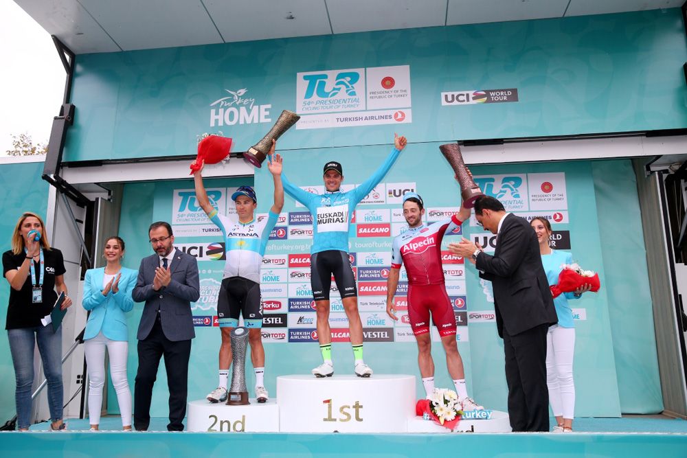 The final podium of the 2018 Tour of Turkey