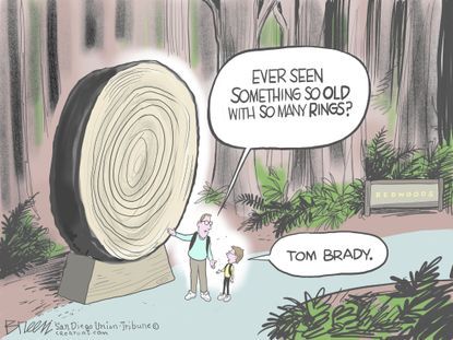 Editorial Cartoon U.S. tom brady super bowl LV