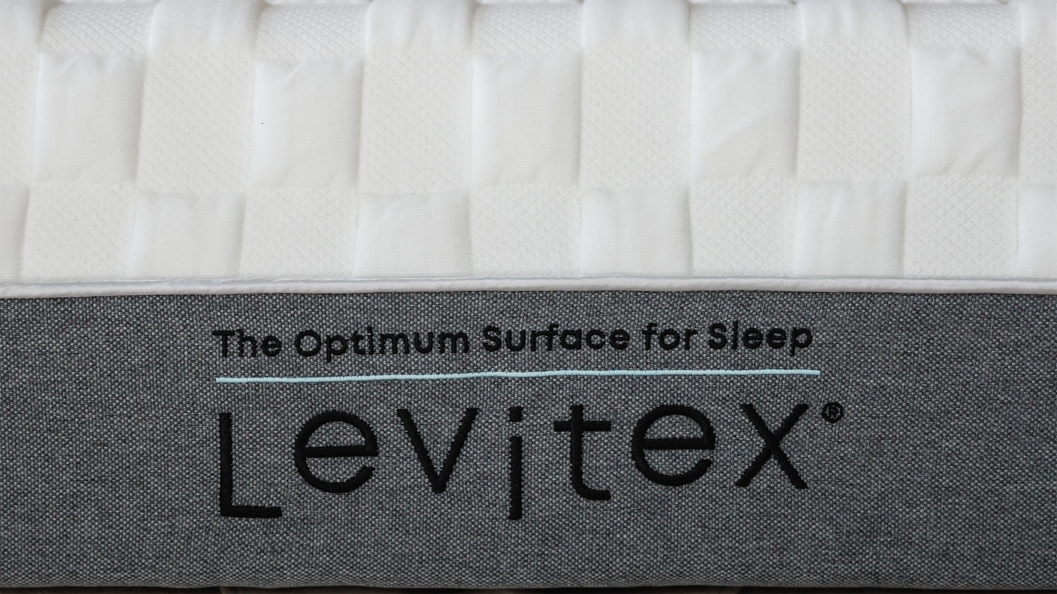 Close-up of the edge of the Levitex Gravity Defying Mattress