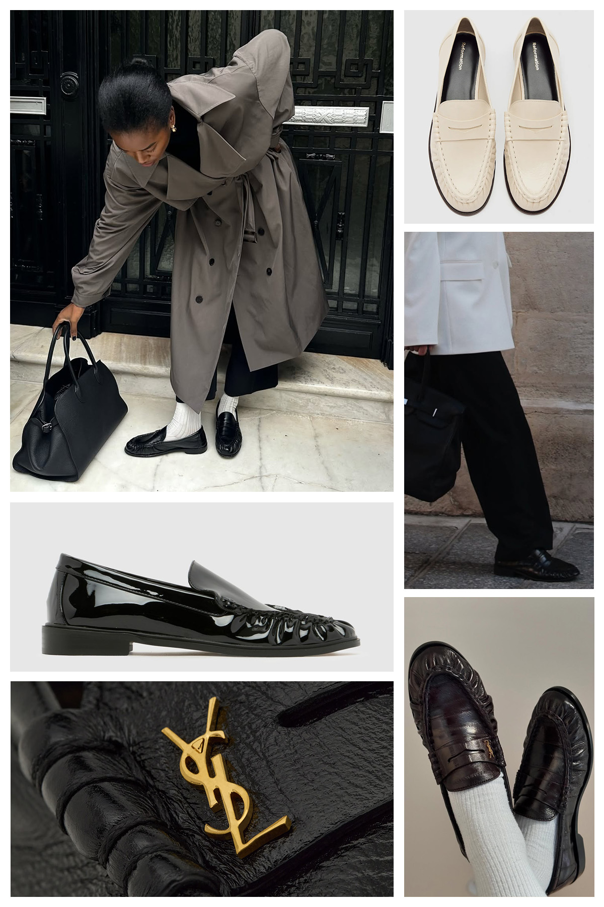 Ruched loafers