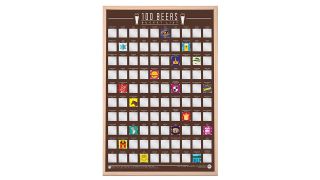 Best gifts for beer lovers: 100 World Beers Bucket List Poster
