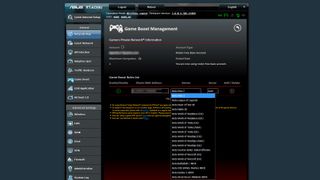 Screenshot of the Asus RT-AC88U router, showing the integrated WTFast feature, and the list of supported games. Note that the integrated router version only supports a limited selection of games on a single computer, so multi-gamer households will likely outgrow this option. 