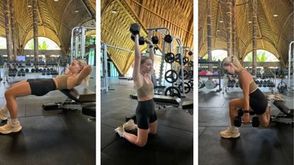 Chloe trying a three-day workout split