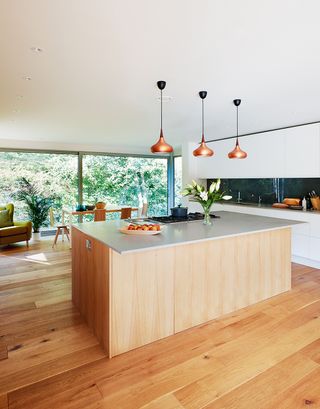 Open-plan kitchen