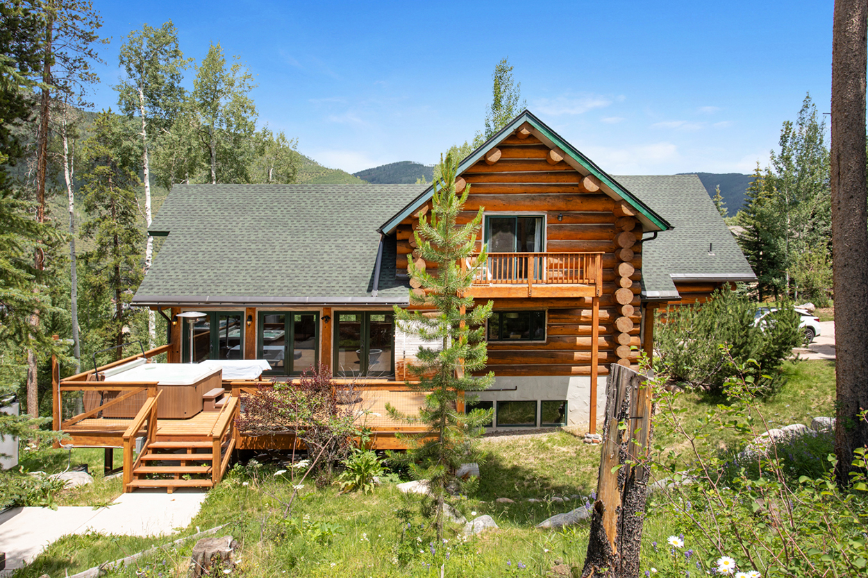 Log home exterior