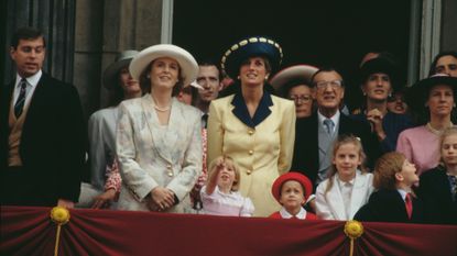 Leonora in The Crown explained, seen here with the Royal Family on the balcony of Buckingham Palace in London for the Trooping the Colour ceremony