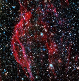 Located in the Large Magellanic Cloud, DEM L249 is believed to be a remnant of a Type 1a supernova, or the death of a white dwarf star.