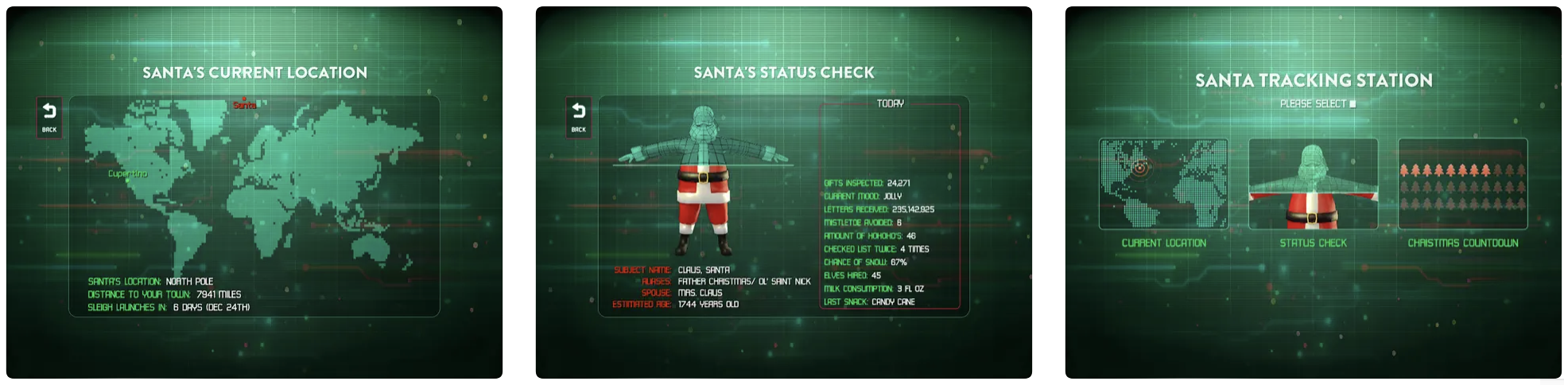 Santa Tracker and Status Check