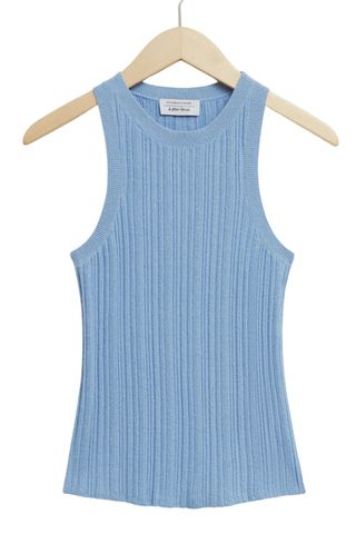& Other Stories Fitted Ribbed Tank Top