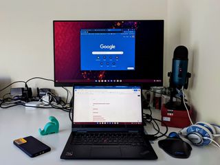 Dual Screen Chromebook with the ThinkPad C13 and BenQ monitor